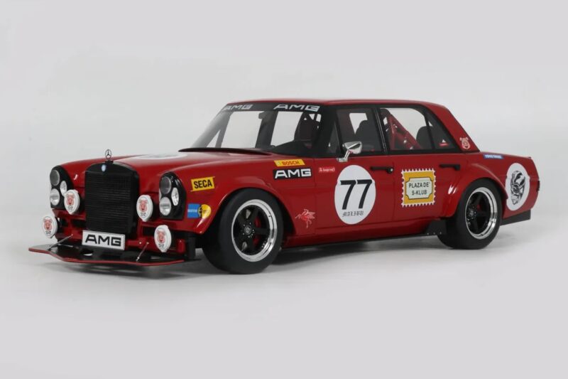 Mercedes 300 SEL W109 Red Pig S-Klub C63 S Mars Red GT Spirit 1:18 GT584 Vaik
