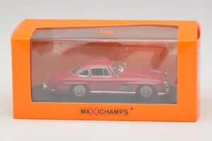 Mercedes 300 SL W198 Punane Maxichamps 1:43 940039001 Metall - pilt 5/5