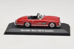Mercedes 300 SL W198 Roadster Punane Maxichamps 1:43 940039031 Metall
