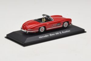 Mercedes 300 SL W198 Roadster Punane Maxichamps 1:43 940039031 Metall - pilt 2/5