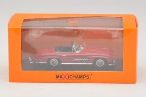 Mercedes 300 SL W198 Roadster Punane Maxichamps 1:43 940039031 Metall - pilt 5/5