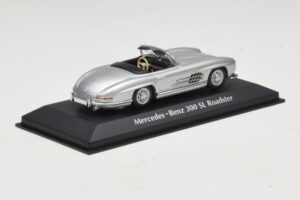 Mercedes 300 SL W198 Roadster Hõbe Maxichamps 1:43 940039030 Metall - pilt 2/5