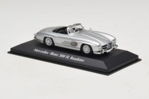 Mercedes 300 SL W198 Roadster Hõbe Maxichamps 1:43 940039030 Metall - pilt 3/5