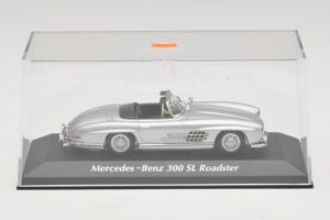 Mercedes 300 SL W198 Roadster Hõbe Maxichamps 1:43 940039030 Metall - pilt 4/5