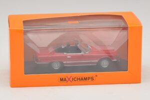 Mercedes 350 SL R107 Punane Maxichamps 1:43 940033432 Metall - pilt 5/5