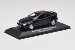 Mercedes C-Class Sportscoupe CL203 Blue Metallic Bundespressball Minichamps 1:43 MB010 Metall - pilt 2/5