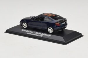 Mercedes C-Class Sportscoupe CL203 Blue Metallic Bundespressball Minichamps 1:43 MB010 Metall - pilt 3/5