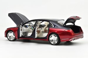 Mercedes Maybach S680 Z223 Nautical Blue & Patagonia Red Norev 1:18 183919 Metall - pilt 2/2
