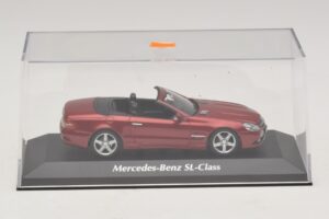 Mercedes SL R230 Punane Metallik Maxichamps 1:43 940037530 Metall - pilt 4/5