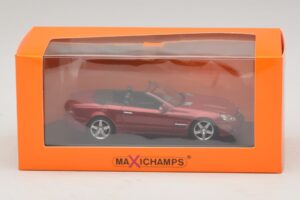 Mercedes SL R230 Punane Metallik Maxichamps 1:43 940037530 Metall - pilt 5/5