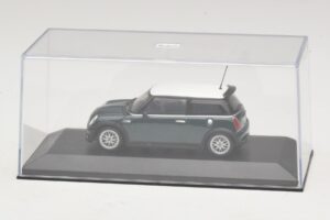 Mini Cooper One R50 Aero Green Valge Katusega Minichamps 1:43 MINI011 Metall - pilt 4/5