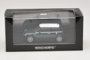 Mini Cooper One R50 Aero Green Valge Katusega Minichamps 1:43 MINI011 Metall - pilt 5/5