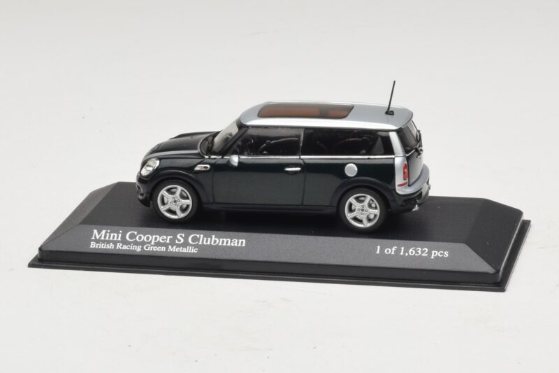 Mini Cooper S Clubman R55 Roheline Hõbedane Minichamps 1:43 431138670 Metall