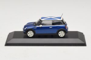 Mini Cooper S R53 Sinine Šoti Lipuga Minichamps 1:43 MINI016 Metall