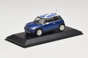Mini Cooper S R53 Sinine Šoti Lipuga Minichamps 1:43 MINI016 Metall - pilt 2/5
