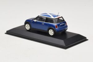 Mini Cooper S R53 Sinine Šoti Lipuga Minichamps 1:43 MINI016 Metall - pilt 3/5