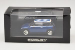Mini Cooper S R53 Sinine Šoti Lipuga Minichamps 1:43 MINI016 Metall - pilt 5/5