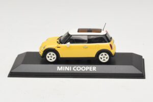 Mini Cooper S R53 Kollane Kollase Panoraamkatusega Minichamps 1:43 MINI029 Metall