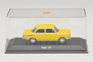 NSU TT Kollane Maxichamps 1:43 940015301 Metall - pilt 4/5