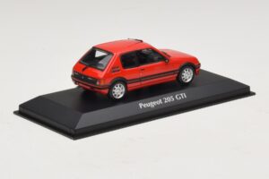 Peugeot 205 GTi Punane Maxichamps 1:43 940112300 Metall - pilt 2/5