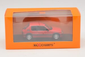 Peugeot 205 GTi Punane Maxichamps 1:43 940112300 Metall - pilt 5/5