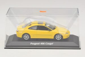Peugeot 406 Kupee Kollane Maxichamps 1:43 940112621 Metall - pilt 4/5
