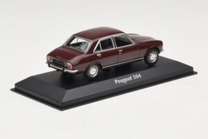 Peugeot 504 Tumepunane Maxichamps 1:43 940112500 Metall - pilt 2/5