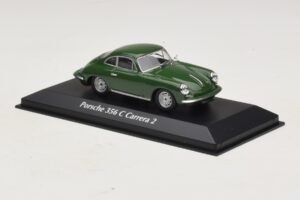 Porsche 356C Carrera 2 Tumeroheline Maxichamps 1:43 940062360 Metall - pilt 3/5