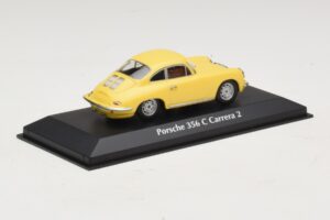 Porsche 356C Carrera 2 Kollane Maxichamps 1:43 940062361 Metall - pilt 2/5