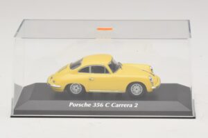 Porsche 356C Carrera 2 Kollane Maxichamps 1:43 940062361 Metall - pilt 4/5