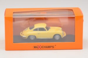 Porsche 356C Carrera 2 Kollane Maxichamps 1:43 940062361 Metall - pilt 5/5