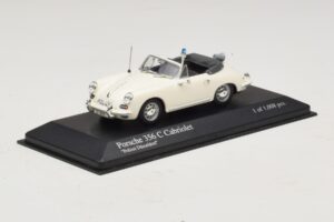 Porsche 356C Kabriolett Polizei Dusseldorf Minichamps 1:43 430062391 Metall - pilt 2/5