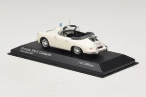 Porsche 356C Kabriolett Polizei Dusseldorf Minichamps 1:43 430062391 Metall - pilt 3/5