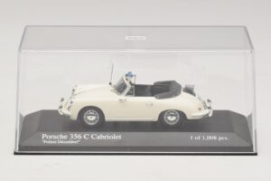 Porsche 356C Kabriolett Polizei Dusseldorf Minichamps 1:43 430062391 Metall - pilt 4/5