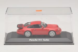 Porsche 911 964 Turbo Punane Maxichamps 1:43 940069102 Metall - pilt 4/5