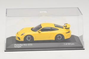 Porsche 911 991.1 GT3 Kollane Minichamps 1:43 410066020 Metall - pilt 4/5