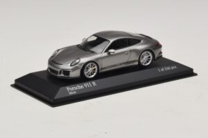 Porsche 911 991.1 R Hõbedane Minichamps 1:43 410066224 Metall - pilt 2/5