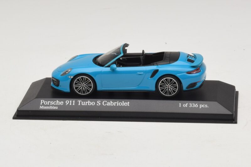 Porsche 911 991.1 Turbo S Kabriolett Sinine Minichamps 1:43 410067182 Metall