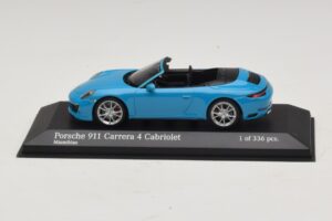 Porsche 911 991.2 Carrera 4 Kabriolett Sinine Minichamps 1:43 410067232 Metall