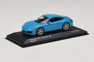 Porsche 911 991.2 Carrera 4S Sinine Minichamps 1:43 410067242 Metall - pilt 2/5