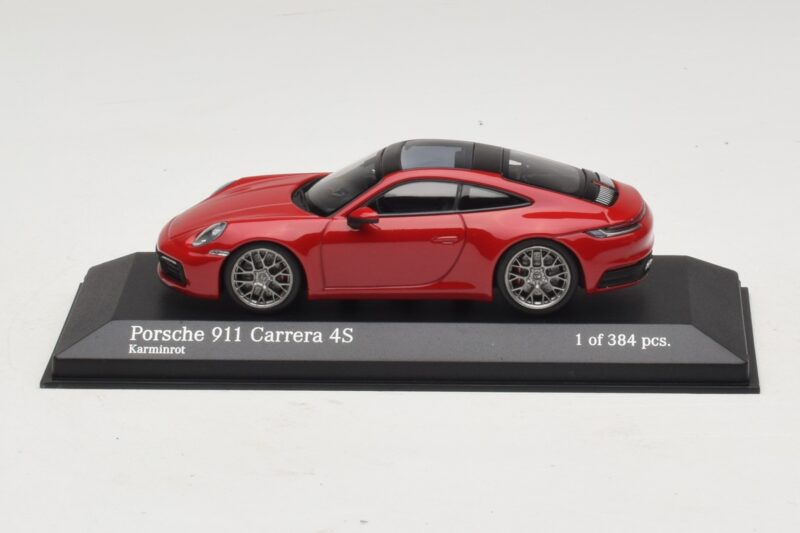 Porsche 911 992 Carrera 4S Punane Minichamps 1:43 410069321 Metall