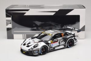 Porsche 911 992 Rally GT #17 C. De Cecco / J. Humblet Rallye de Wallonie 2025 IXO 1:18 18RMC255 Metall - pilt 6/6