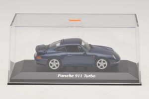 Porsche 911 993 Turbo Blue Metallic Maxichamps 1:43 940069201 Metall - pilt 5/5