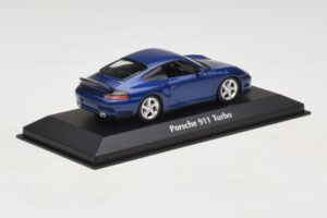 Porsche 911 996 Turbo Blue Metallic Maxichamps 1:43 940069301 Metall - pilt 2/5