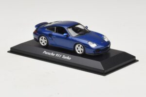 Porsche 911 996 Turbo Blue Metallic Maxichamps 1:43 940069301 Metall - pilt 3/5