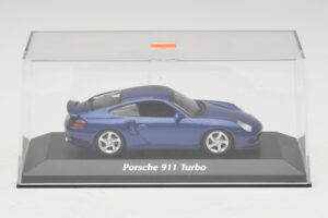 Porsche 911 996 Turbo Blue Metallic Maxichamps 1:43 940069301 Metall - pilt 4/5