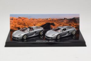 Porsche Carrera GT Spider & Kupee Komplekt Hõbedane Minichamps 1:43 WAP02010314 Metall