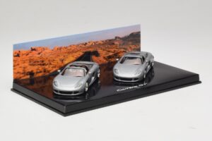 Porsche Carrera GT Spider & Kupee Komplekt Hõbedane Minichamps 1:43 WAP02010314 Metall - pilt 2/5