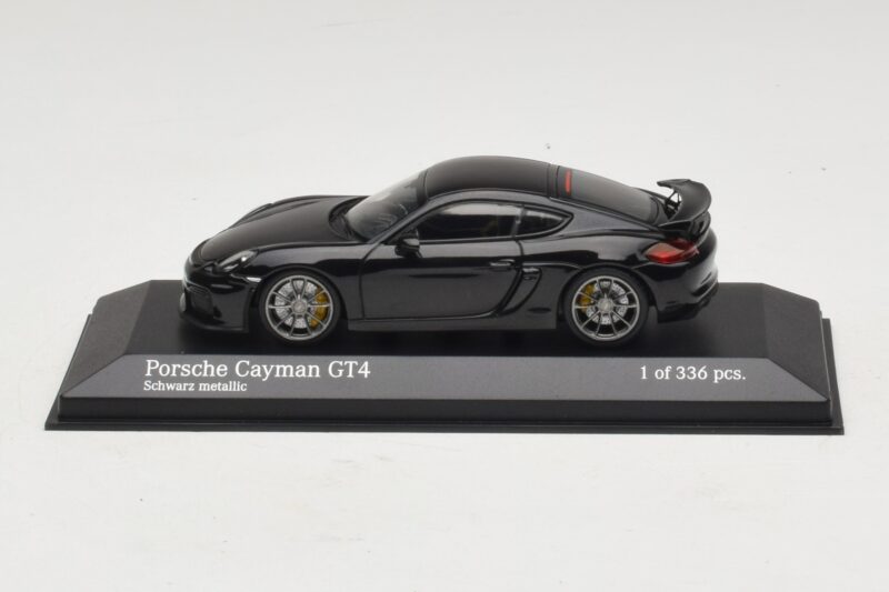 Porsche Cayman GT4 981 Black Metallic Minichamps 1:43 410066121 Metall