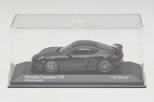 Porsche Cayman GT4 981 Black Metallic Minichamps 1:43 410066121 Metall - pilt 4/5